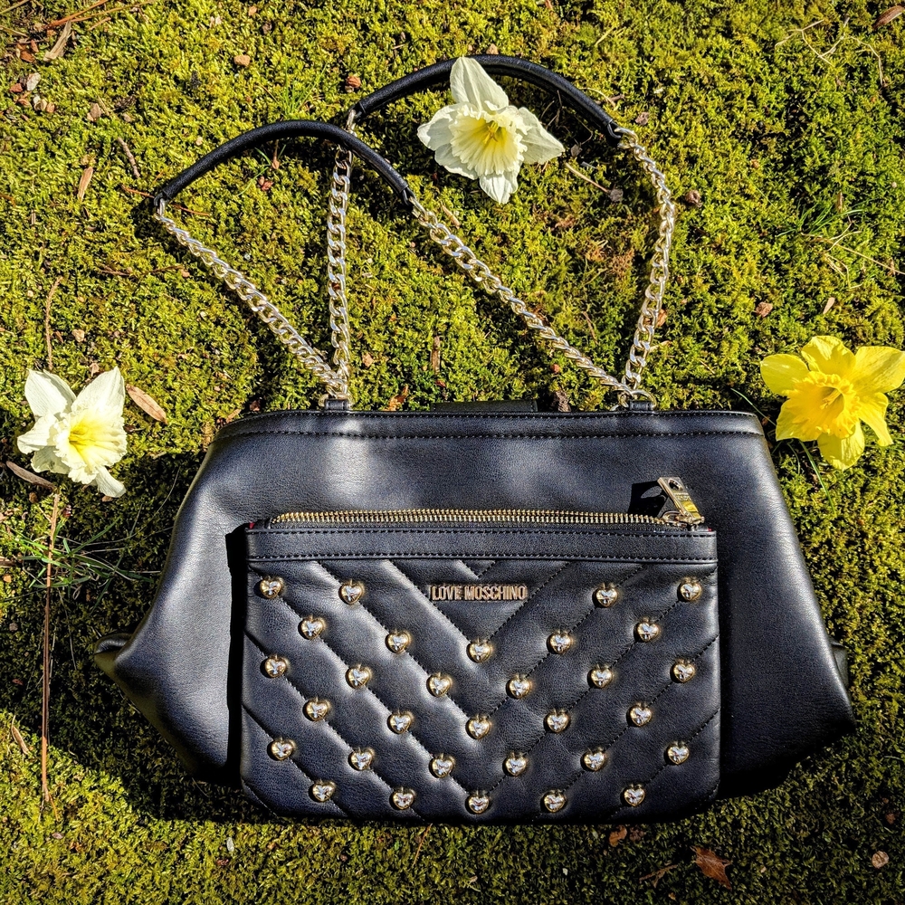 Love Moschino Black Quilted Women's Bag
